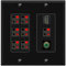 RiteAV 7.1 Surround Sound 7 Speaker Piastra da parete con 1 porta HDMI RCA - 2 bande [Nero/Nero]