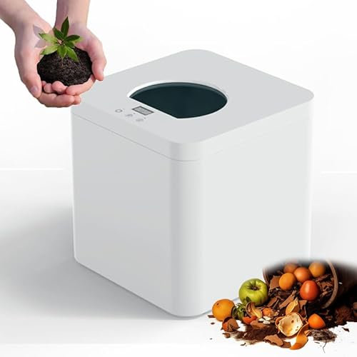 Composteur de Cuisine électrique, composteur électrique sans Odeur, Grande capacité de 3,3 L, compostage Rapide de 3 à 8 Heures, Cycle de Nettoyage Automatique sans Odeur