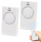Lot de 2 télécommande portail, 868 MHz universelle télécommande portail 2 canaux, compatible avec XT2 868 SLH LR, blanc