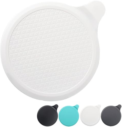 Tomario Silicone Bathtub Stopper, 6 Extra Large Sink Plug, Universal Shower Drain Tub Stopper for Kitchen Sink Bathroom (White)