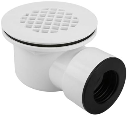 Duschablauf aus PVC – Abfluss mit niedrigem Profil für Badezimmer | strapazierfähiges Netzsieb, effektiver Abflussfilter, Geruchsstop für Badewanne und Haushaltsspüle