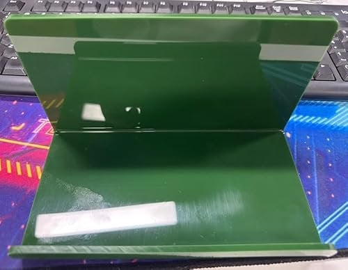 Toski Wandregal Ohne Bohren, Regal Wand Acryl 2 Stück, Schweberegal Weiss 30cm, Küchenregal Hängend zum Kleben, Schwebendes Bücherregal, Bilderleiste, Kleberegal Bad, Wall Shelf, Grün