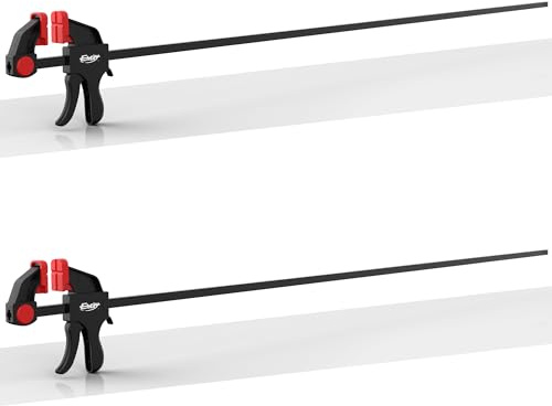 EHDY 50 Bar Clamps for Woodworking 2-Pack, One-Handed Clamp/Spreader, Light-Duty Quick-Change F Clamp with 170 LBS Load Limit, Ideal for Woodworking/Carpentry/Home Improvement/DIY