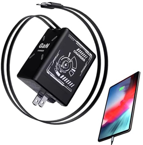 Huayeex Chargeur USB C,Adaptateur Chargeur Double Port,Prise Multiple Portable pour Mur Voiture | pour Ordinateur Portable et Appareils