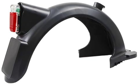 Jubilofex Scooter Rear Fending Board - Rear Kit, IPX4 Spritzwassergeschützte LED-Lampe, Nummernschildhalter | Universal Elektroroller Guard, Fahrradzubehör für städtische Straßen Pendeln Reisen Abend