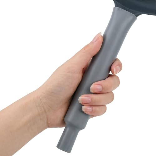 2PCS Silicone Pan Handle Covers, Pan Handle Heat Protector (Grey, 2 Sizes) | Heat Resistant Non-Slip Grip Sleeves for Cast Iron Skillets, Frying Pans, Metal Cookware, Kitchen Accessories