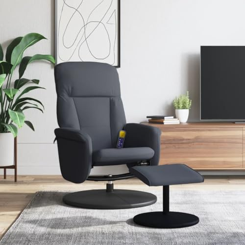 Générique Fauteuil de Massage inclinable Repose-Pied Gris foncé Velours,Meubles,Fauteuils et chaises,Fauteuils,356701