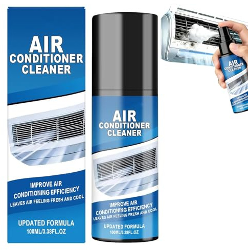 Foaming Air Conditioner Cleaning Spray, No-Rinse Air Conditioner Cleaner Spray, Foaming AC Coil Cleaner, No Rinse Deep Cleaning Foam Spray, Professional Cleaning Spray for Air Conditioner