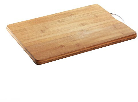 Wood Chopping Board Extra Large Size (39x29x1.5) Metal Handle