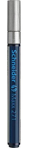 Schneider Maxx 271 Paint Marker (Pack of 5 Paste 1-2 mm – Silver