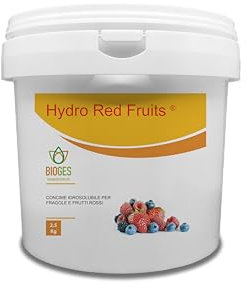Bioges Hydro Red Fruits da 2,5 kg -Concime NPK idrosolubile Ideale per Le Fragole e Tutti i Tipi di Frutti Rossi