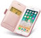 Aunote Ultradünn Serie für iPhone 8 Hülle, iPhone SE 2020 Hülle, iPhone SE 2022 Hülle, iPhone 7 Hülle, Handyhülle iPhone 8 mit Kartenfächer, Perfekte Passform für iPhone SE Hülle. Rosegold