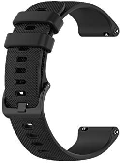 Huabao 22mm Bracelets Compatible avec Garmin vivoactive 4, Ajustable Silicone Sport Bracelet de Montre Remplacement Band pour Garmin vivoactive 4 pour Femmes et Hommes
