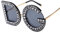 WQZYY&ASDCD Sonnenbrille Herren Damen Trend Letter Sonnenbrillen Weiblich Übergroße Sonnenbrillen Frauen Rahmen Brillen Flash Shades-C1