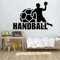 Wandaufkleber Gestalten Sie Ihre Eigenen Wandtattoos Familie Wandbild Schlafzimmer Kunst Aufkleber Wandtattoos Tapete Handball Sport Kunst 57X40Cm
