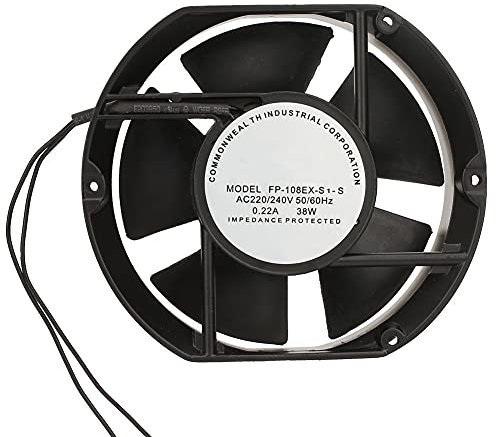 Ventilador Axial,AC 220V 38W de Refrigeración Ovalado Con Cojinete de Bolas de Enfriamiento 172 x 150 x 50 mm Silencioso Para Proyectos de Escape de Ventilación