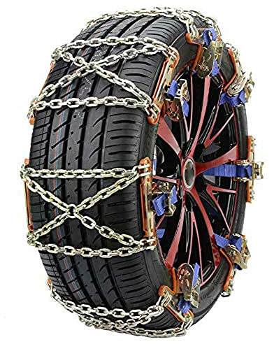 Schneeketten für Autos, Baceyong 175-265 mm Autoreifen-Schneekette, Autorad-Schneerutschen-Notfallketten für LKW-SUV, 8er-Pack