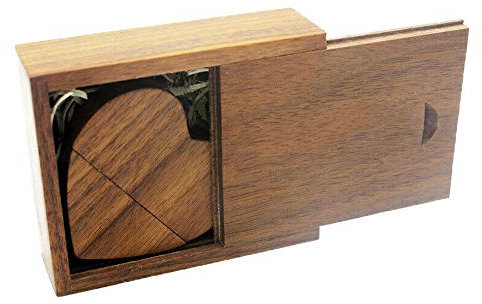 64GB USB Stick Holz USB3.0 USB Stick Herzform mit Geschenkbox, JBOS Holz USB Stick 64GB 3.0 Super-Speed Flash Drive Holzkiste für Geburtstag/Hochzeit/Fotograf (Walnußholz)