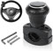 Nizirioo Boule De Volant, Pommeau/Poignée De Conduite Auxiliaire, Boule De Volant Voiture Universel Bouton Spinner Volant Pour Voiture Tracteur Tondeuse Bateau Camion Véhicule (Noir)