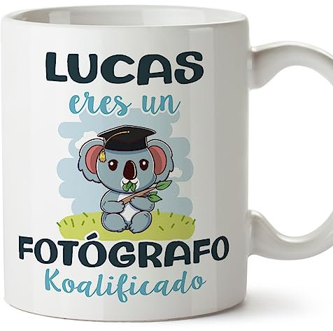 MUGFFINS Tazas Personalizadas para FOTÓGRAFO - En Español - Koalificados Personalizados - 11 oz / 330 ml - Regalo Personalizable original y divertido