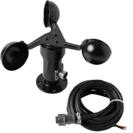 Becher-Typ Anemometer mit RS485-Ausgang für Windgeschwindigkeit und Luftfeuchtigkeit, genaues Windmesssystem (mit Verkabelung)