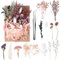 aurorayer Getrocknete Blumen Deko,Natürliche Trockenblumen zum Basteln Dried Gepresste Blumen für Epoxidharz,Scrapbooking,DIY-Kerzenharz