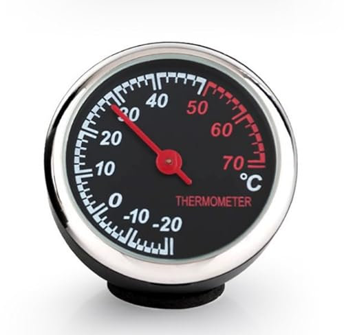 Termometro per auto, misuratore di temperatura analogico meccanico, con adesivo per interni auto