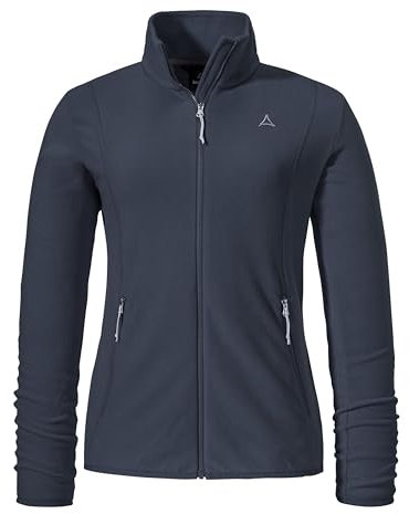 Schöffel Damen Fleece Jk Style Ash WMS, leichte Fleecejacke aus wärmendem Tecnopile, schnelltrocknende Outdoorjacke mit 2-Wege-Stretch, navy blazer, 36