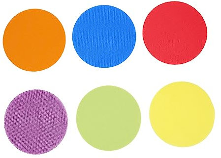 Cabilock Puzzle-Spielzeug 72st Runde Teppiche Markierungen Teppichmarker Für Das Klassenzimmer Teppich Zum Sitzen Punktflecken Im Klassenzimmer Sitzung Kind Markierungsstreifen Leer Nylon