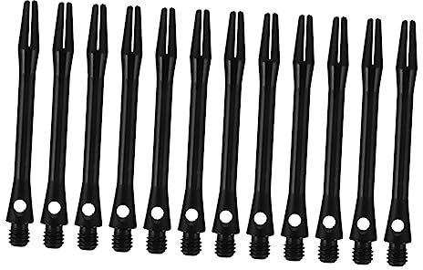 POPETPOP 12pcs Shaft Game Shaft Throwing Attachment Board Accessories Aluminum Long Steel Tip Darts 2ba Stems 2ba Thread Stem Aluminum Alloy Metal Short