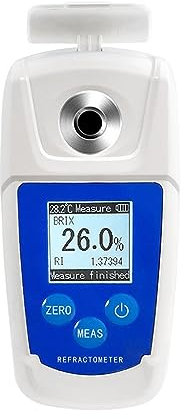 USKI Tragbares Handrefraktometer 0–55% digitales Refraktometer, Schneidflüssigkeitskonzentrationsmesser, Densitometer for Emulsion, Abschreckflüssigkeit, Kühlmittel, Reinigungsmittel