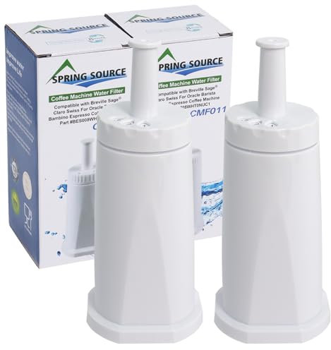BES008 Sage Barista Express Wasserfilter 2 Stück, Kompatibel Mit Sage Wasserfilter Ersatz für SES008 SES810 SES875 SES880 SES920 SES980 SES990