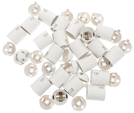 HOMSFOU 20stücke Lampenfassung Lampensockel Lampenfassungshalter Für Leuchten Und Energiesparlampen Mit Robustem Design