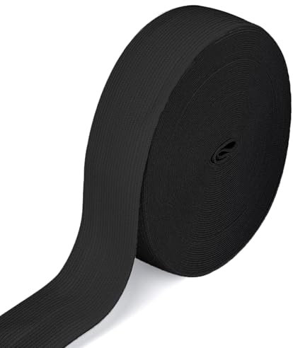 10 Meter Gummiband Schwarz 30 mm Breit Gummibänder Nähen dick Hosengummi Elastische Band gummizug Gummilitze stoffband zum Nähen sewing elastic band für DIY Handwerk, Kleidung (10 M-3 cm Schwarzer)