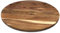 Spetebo Akazie Servierplatte drehbar - 35 cm - Drehteller für Käse Wurst Snacks - Holzteller Servierbrett Gewürzrondell Kuchenplatte
