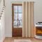 MIULEE Verdunklungsvorhang Beige Blickdichte Vorhänge mit Ösen 1 Stück H 245 x B 200 cm Tür Gardinen Abdunkelnde Wohnzimmer Schlafzimmer Blackout Curtain