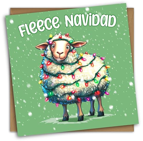 NotNiceThings Fleece Navidad Weihnachtskarte, lustige Karten für ihn, für sie, Freund Weihnachtskarten, lustige Weihnachtskarten, beste Freundin
