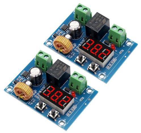 XH-M609 Batteriewächter Binghe 2 Stück XH-M609 DC 12V-36V Batteriewächter 12V mit Abschaltung Batteriewächter Batterie Niederspannungs Trennmodul mit Digitalem Display für Batterien Spannungsschutz