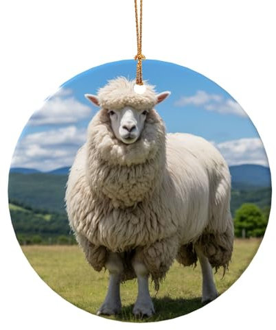 Lama Print 2024 Christbaumschmuck Kleine Keramik Christbaumschmuck Hängende Geschenke