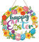 Ostertürkranz-Dekoration, Osterdekoration für draußen, Ostern Deko hängender Türkranz Frühling, Türkranz Willkommen Schild mit Blumen-Ei, Osterdekorationsplakette, Osterkranz-Willkommensschild