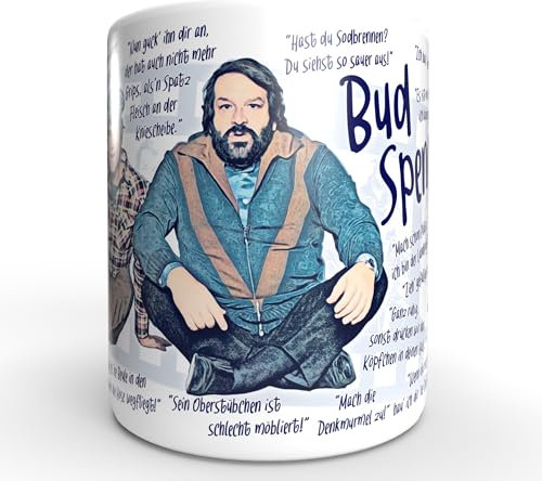 Terence Hill und Bud Spencer - Die besten Sprüche - Tasse rund (330ml)