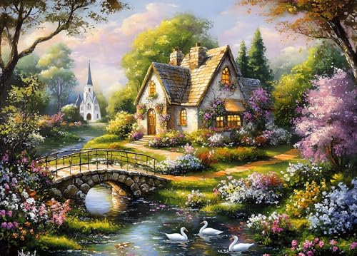 Beautiful Cottage Jigsaw Puzzle 1000 Teile Erwachsene Quaint Church Puzzle Erwachsene 1000 Teile Puzzles Geschenkideen
