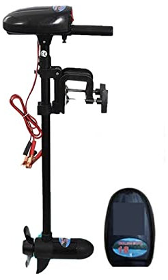 SHEHUALI Außenbordmotor, Solar Marine 12 V 18 lbs Elektrischer SUP -Motor for aufblasbare Bootsboot -Kajak -Kajak -Kanu -Zubehör Wassersport