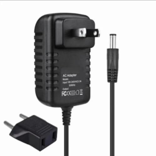 Rlltogto Adaptateur AC/DC 9V 300mA 2.7VA pour l'alimentation AXC09V300B