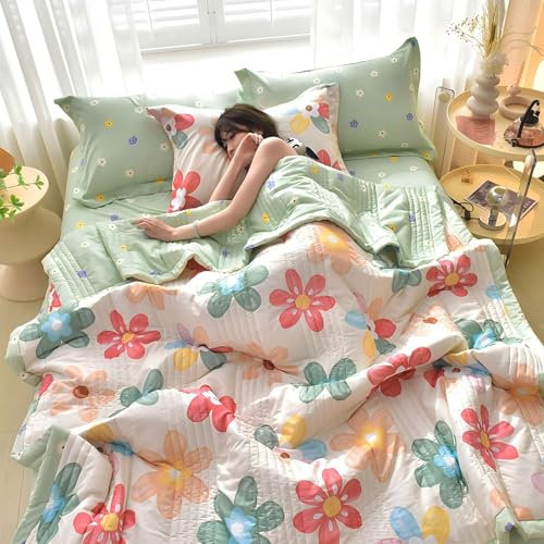 YAOYI Quilted Bedspread for Children 100x150cm Microfibre Coverless Duvet - Summer Quilt, Comforter Soft Luxury Sofa Blanket for All Season G