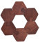 Lot de 6 sous-verres en bois puzzle résistants à la chaleur pour un usage domestique