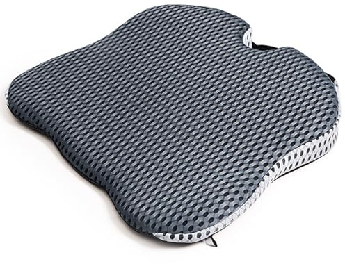 Omtofo Autositzkissen, KeilkissenAuto, Sitzkissen Auto Sitzkeilkissen für Auto Fahrersitz Sitzkissen für Auto, Bürostuhl, Bett, Rollstuhl, Memory Foam Autositzauflage (Grau)