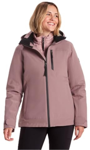 TOG24 Beverley Womens Waterproof 3-in-1 Jacket, Hood Windproof Breathable