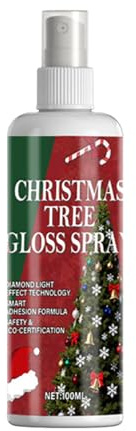Christmas Glow Spray Shiny Long-Lasting Party Supplies | 100ml Shine Christmas Tree Decorations for Indoor Winter Festive Wedding Home Office Window Wreaths Photo Props Birthday