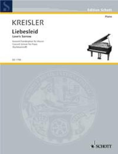 Alt-Wiener Tanzweisen: No. 2 Liebesleid. Piano.